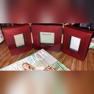 3-pc MILANO wooden picture frame set
